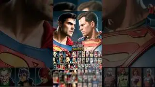 Superman Character Selection in Mk vs Dc Universe , Injustice 1 and Injustice 2 