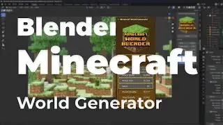 Minecraft Procedural World Generator Free Blender AddOn