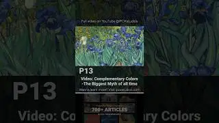 Did Van Gogh control the color contrast in these paintings? 👀#vangogh  #colortheory #myth #art