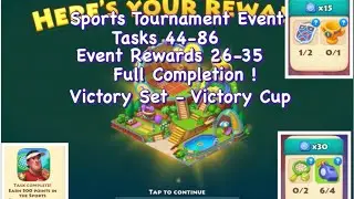 Township : Sports Tournament Event | Merge Event | Tasks & Rewards | Full Completion!