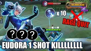 ENEMY RAGE QUIT AFTER GETTING 1 SHOT BY EUDORA 🔥 EUDORA GAMEPLAY