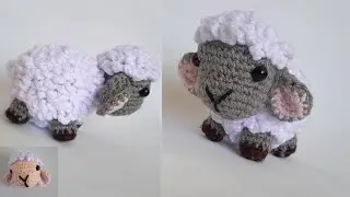 OVEJA AMIGURUMI PARA EL PESEBRE NAVIDEÑO🐑🌲/14 * 8 CM