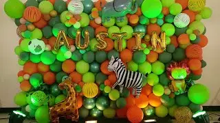 Jungle Safari Theme Balloon Wall
