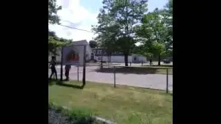 Old ass man tlkin to young girl with wife nd kids