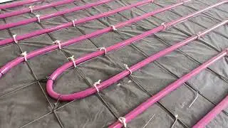 The builders are to blame for the mesh for the heated floor