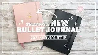 [PLAN WITH ME] Starting a NEW BULLET JOURNAL | 2021 mid-year setup