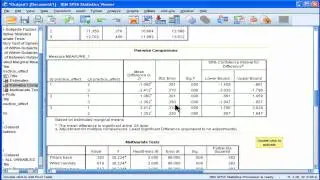 Oneway Repeated Measures Anova - SPSS (part5)