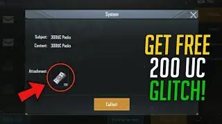 GET 200UC FREE NEW GLITCH 100% WORKING | PUBG MOBILE