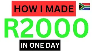 HOW I MADE R2000 IN ONE DAY| NO EXEPERIENCE| NO DEGREE | LIVE WITHDRAWAL 🇿🇦