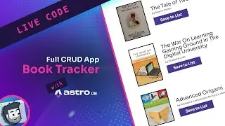 Live Code: Book Tracker App (with Astro DB)