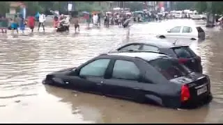 Bangalore rains August 2017 Silk board road.