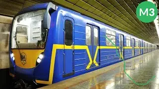 Kyiv METRO. Syrets - Chervony Khutir | Entire Green LINE on the train Prybulec | M3 line Kyiv metro
