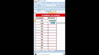 Roman Script in Excel || #exceltips #exceltricks #shorts #shortsvideo #tricks&tips 🔥👍🔥👍🔥🔥🔥🔥