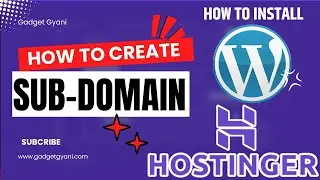 How To Create Subdomain and Install WordPress in Hostinger