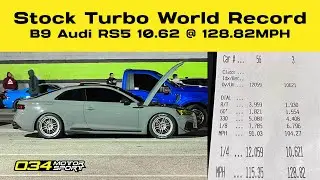 B9 Audi RS5 Stock Turbo Record | 10.62 @ 128.82MPH | 034Motorsport Dynamic+ Stage 2+ E85