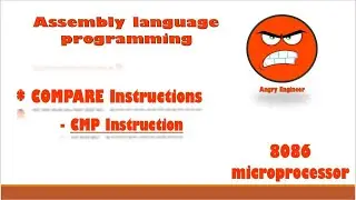 CMP instruction of 8086 microprocessor | compare instruction microprocessor