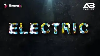 Filmora X | Text Intro in Filmora x | Electric Text Effect Filmora x | Text Animation Intro Filmora