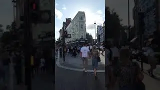 walking thru London Looking for food