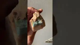 Аквамарин в куске полевого шпата