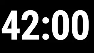 42 Minute Countdown Timer | 42 Minute Timer | 42 Minutes | Alarm Clock | Ambience Sounds