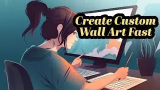 Create and Sell Custom Wall Art faster | Illustrator Tutorial