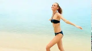 Young Woman Spending Free Time On The Beach  - After Effects template from Videohive