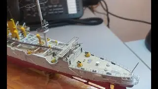 Крейсер Варяг Звезда 1:350. Часть 14. Вторая мачта, фигурки команды, раструбы, кран и покупки