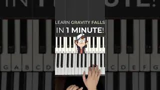 How to play Gravity Falls Theme on Piano in Under 1 Minute