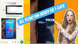 Tecno Spark 8T Fix Dm verify Corruption || Tecno Spark 8T kg6p Flash Pattern Frp Unlock