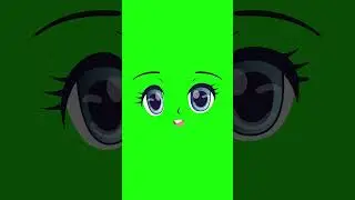 Gacha face icon green screen 