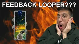 Using a feedback looper pedal to make crazy guitar sounds??!! Saturnworks Momentary Feedback Looper