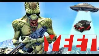 GTAV - Parkour Funny Edition! Aliens Like to YEET! The YEET is Strong in this one!