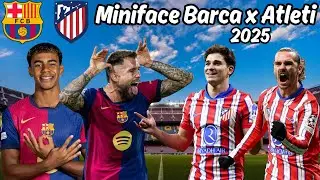 Miniface FC Barcelona x Atletico Madrid 2025 For PES 2017 & PES 2021 (Compatible All Patch)