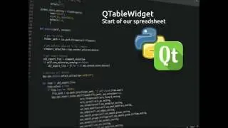PyQt5 Lesson 16 QTableWidget Spreadsheet Project part 1