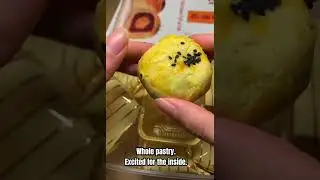【Weekend Special_Dessert】Red Bean Puff w/ Salty Egg Yolk | unbox & taste