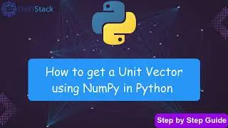 Get a Unit Vector using Numpy in Python