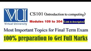 CS101 Final Term Important Topic |For Final Term Exam Preparation || Complete Guide _ Get 100% Marks