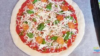 Oson va oddiy usulda pitsa tayyorlash/Pizza margherita/Пицца