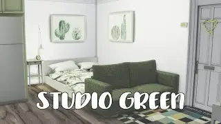 STUDIO GREEN APT || The Sims 4: Speed Build + CC LINKS