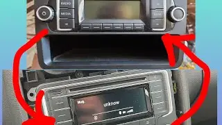 Замена штатной магнитолы на Volkswagen Touran 2014. Ставлю RCD230g Harman
