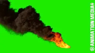 HUGE BURNING FIRE & SMOKE #1 | OVERLAY EFFECTS | GREEN SCREEN ANIMATION FX [CCM]