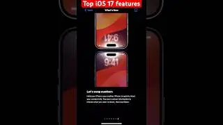 Top iOS 17 features #iOS17 #iPhone15