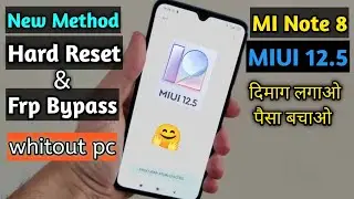 Redmi Note 8 Hard Reset and frp bypass 2022