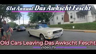 Old Cars Leaving Das Awkscht Fescht 2024 video 19 #oldcars #aaca #oldcar