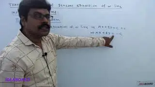 DAY 61: Transformation Of The General Equation Of The Line Into Different Forms