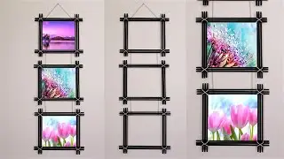 Atık Kağıttan 3 lü Duvar Çerçevesi Nasıl Yapılır / Paper Wall Photo Frame