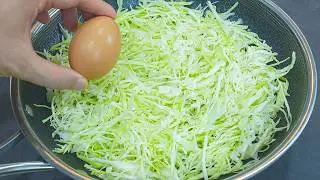 Cabbage with eggs is better than meat! It’s so delicious and easy! TOP🔝 3 Simple cabbage recipes!