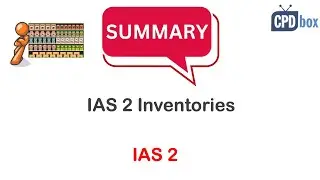 IAS 2 Inventories summary - applies in 2026