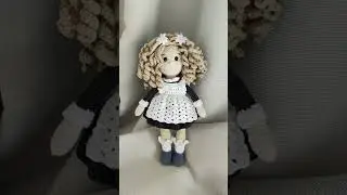 Кукла Школьница. Вязаная игрушка ручной работы! В единственном экземпляре.