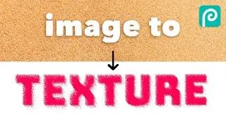 Easy text effect in Photopea - using images to create texture!